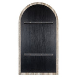 Richmond Interiors Calvo Mirror – Grey Faux Travertine