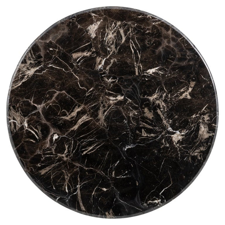 Richmond Interiors Carlten Round Bistro Table – Black Marble