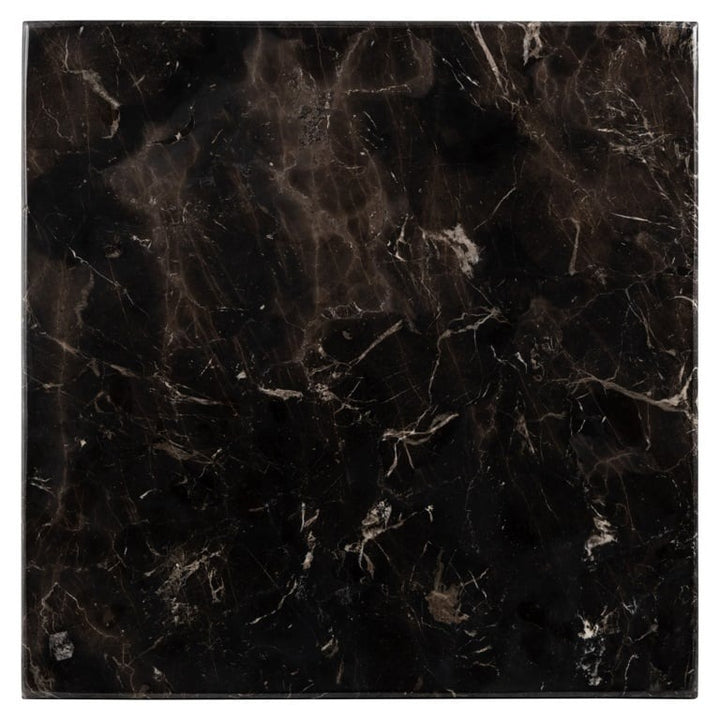 Richmond Interiors Carlten Square Bistro Table – Black Marble