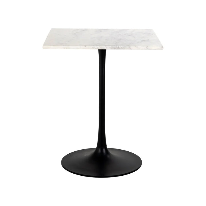 Richmond Interiors Carlten Square Bistro Table – White Marble