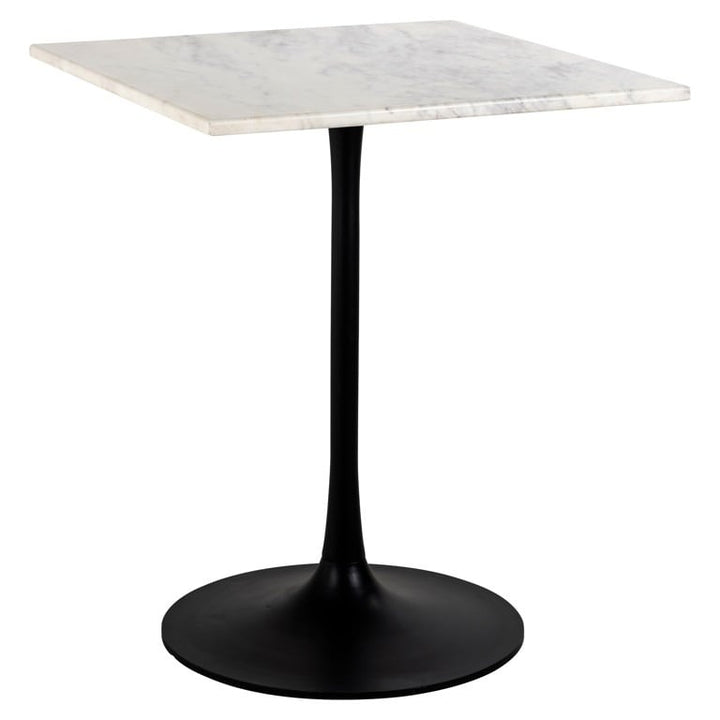 Richmond Interiors Carlten Square Bistro Table – White Marble