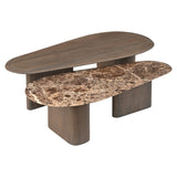 Richmond Interiors Castello Coffee Table – Set of 2 – Smoked Charcoal