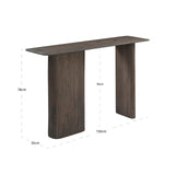Richmond Interiors Castello Console Table – Smoked Charcoal