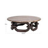 Richmond Interiors Chainey Coffee Table – Ash Brown