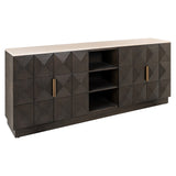 Richmond Interiors Claremont Sideboard – 4 Doors & 2 Shelves