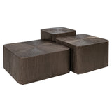 Richmond Interiors Cubes Coffee Table – Set of 3 – Bronze
