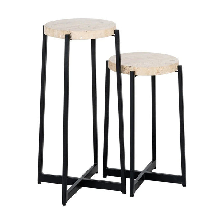 Richmond Interiors Dillinger Side Table – Set of 2