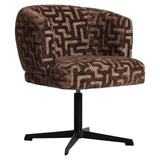 Richmond Interiors Dinan Dining Chair – Brown Labyrinth