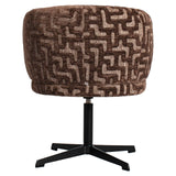 Richmond Interiors Dinan Dining Chair – Brown Labyrinth