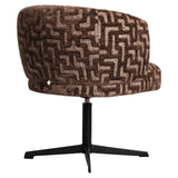 Richmond Interiors Dinan Dining Chair – Brown Labyrinth