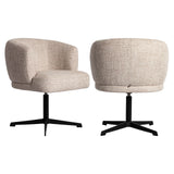 Richmond Interiors Dinan Dining Chair – Cream Tweed