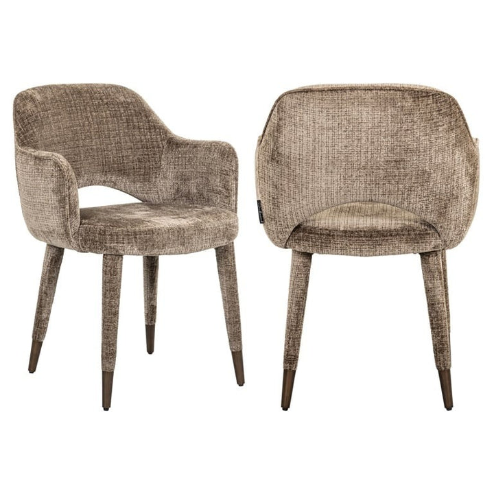 Richmond Interiors Donnatella Chair – Stone Chenille