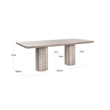 Richmond Interiors Ducle Dining Table - 225cm