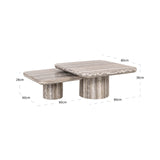 Richmond Interiors Dulce Coffee Table – Set of 2