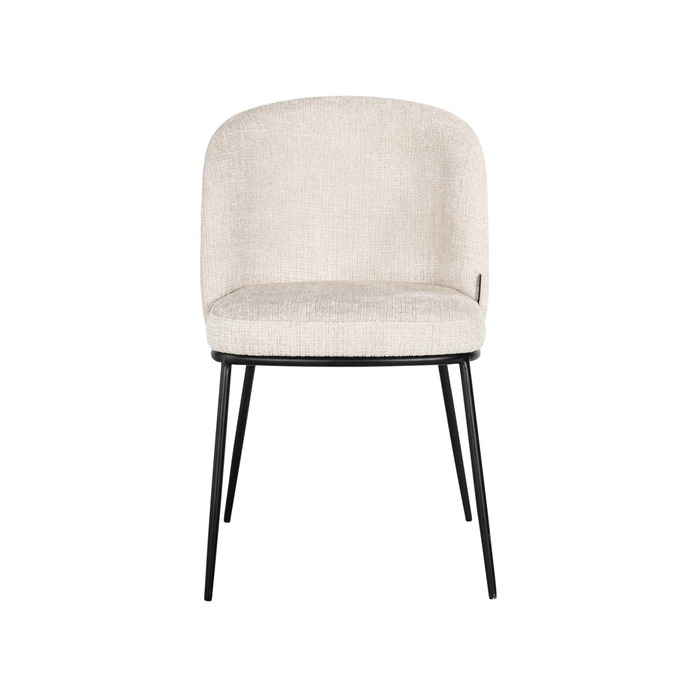 Richmond Interiors Elvi Chair – Beige Chenille