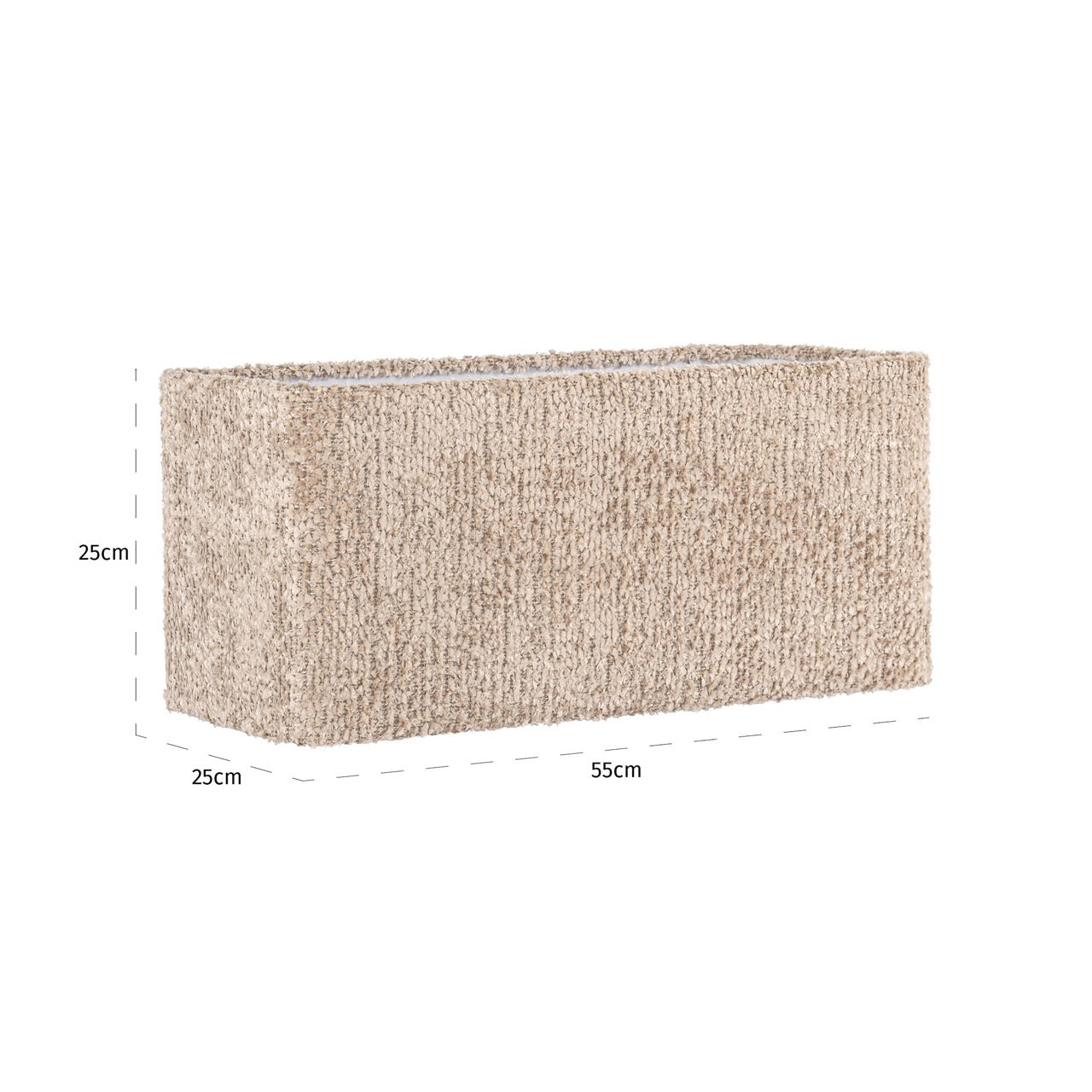 Richmond Interiors Emily Rectangular Lampshade – Lovely Beige – Large