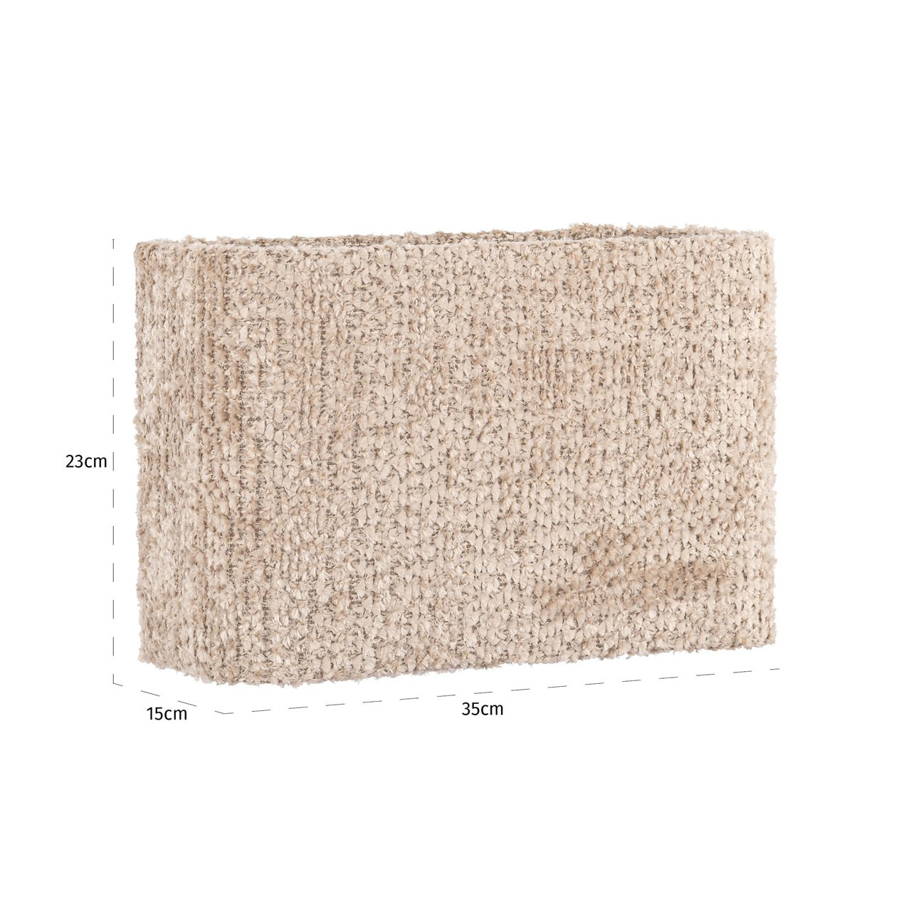 Richmond Interiors Emily Rectangular Lampshade – Lovely Beige – Small