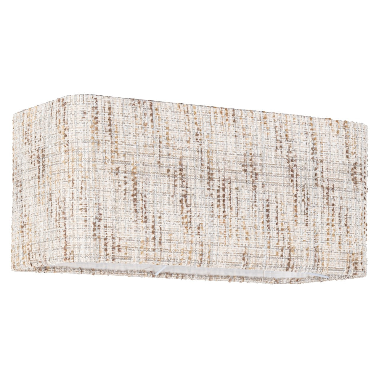 Richmond Interiors Filou Rectangular Lampshade – Cream Coco – Large