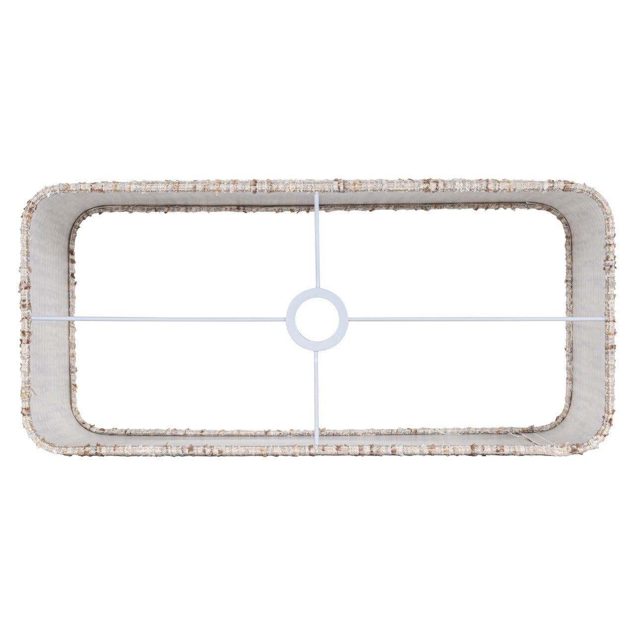 Richmond Interiors Filou Rectangular Lampshade – Cream Coco – Large