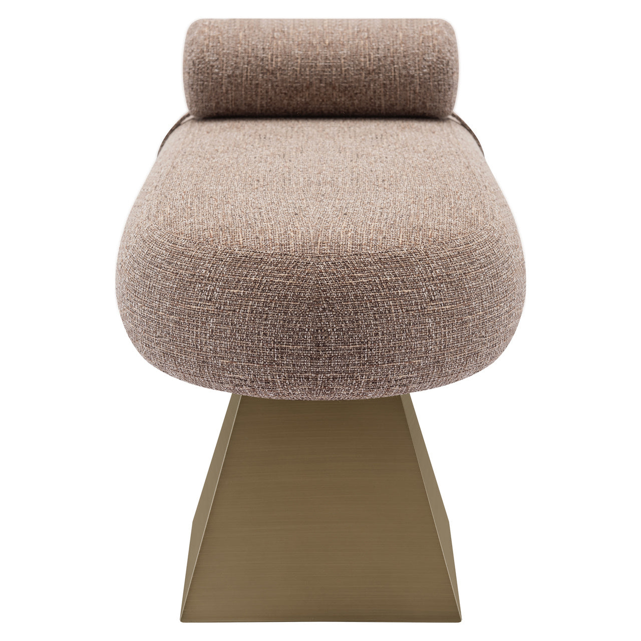 Richmond Interiors Geneva Bench - Brown Tweed