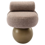 Richmond Interiors Geneva Bench - Brown Tweed