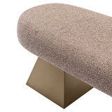Richmond Interiors Geneva Bench - Brown Tweed