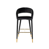 Richmond Interiors Gia Bar Stool in Anthracite Velvet – Excess Stock