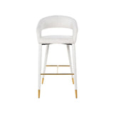 Richmond Interiors Gia Bar Stool in White Boucle – Excess Stock