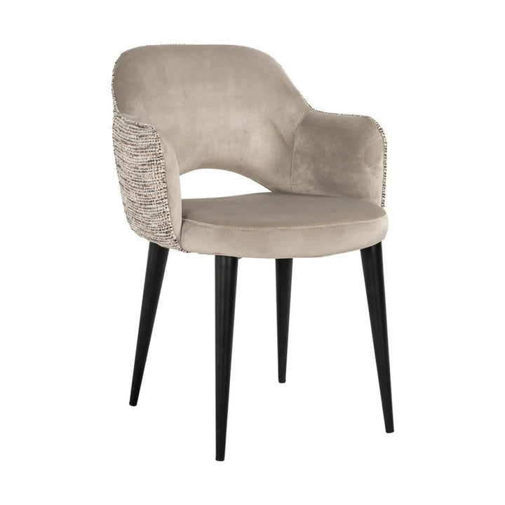 Richmond Interiors Giovanna Armchair in Trendy Nature and Quartz Khaki – Excess Stock