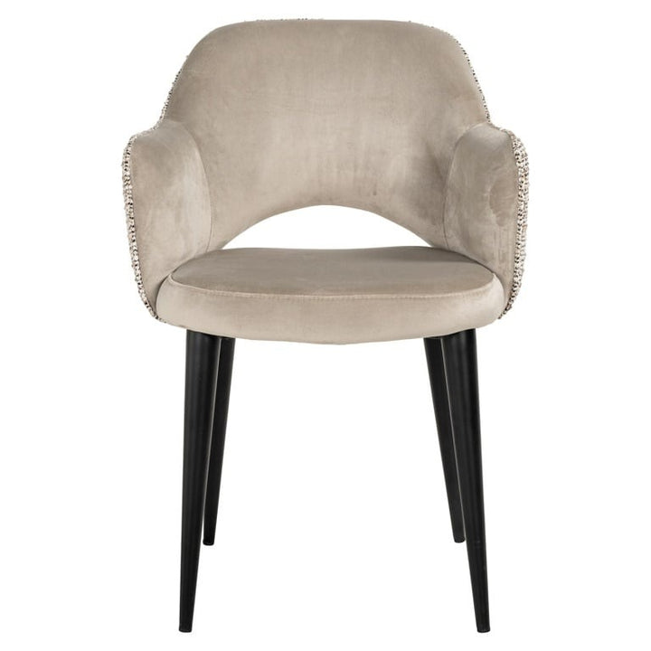 Richmond Interiors Giovanna Armchair in Trendy Nature and Quartz Khaki – Excess Stock