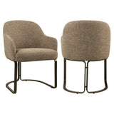Richmond Interiors Hadley Chair - Brown Tweed