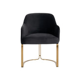 Richmond Interiors Hadley Chair in Anthracite Velvet