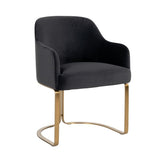 Richmond Interiors Hadley Chair in Anthracite Velvet