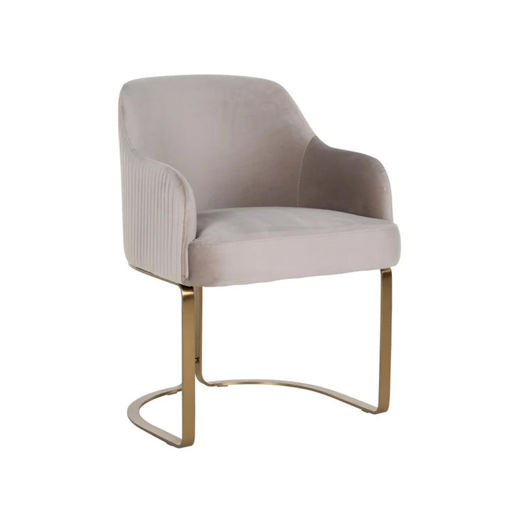 Richmond Interiors Hadley Chair in Khaki Velvet