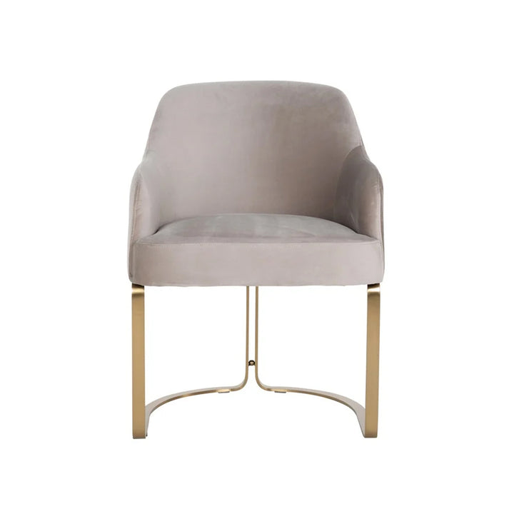 Richmond Interiors Hadley Chair in Khaki Velvet