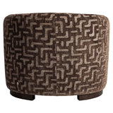 Richmond Interiors Hannah Lounge Chair – Brown Labyrinth
