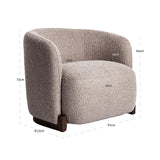 Richmond Interiors Hannah Lounge Chair – Mocca Chunky