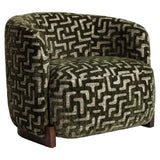 Richmond Interiors Hannah Lounge Chair – Moss Labyrinth