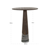 Richmond Interiors Harper Bar Table – Smoked Charcoal