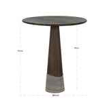 Richmond Interiors Harper Counter Table – Smoked Charcoal
