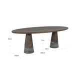 Richmond Interiors Harper Dining Table – 230cm