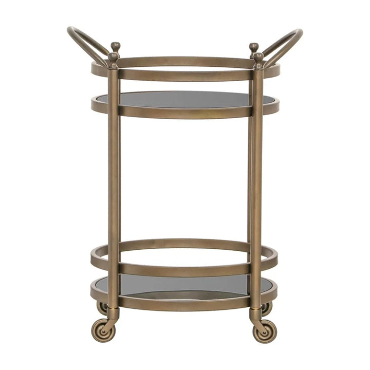 Richmond Interiors Hendricks Trolley – Brushed Gold