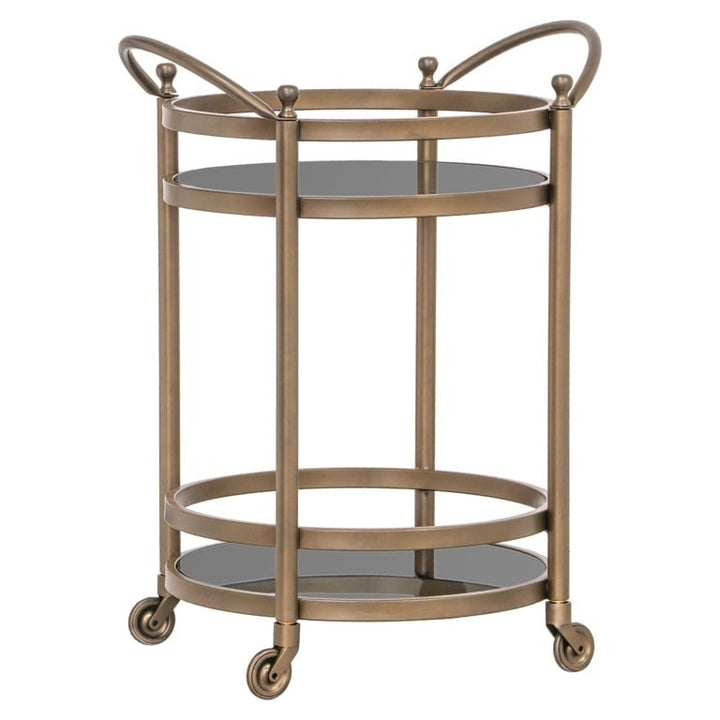 Richmond Interiors Hendricks Trolley – Brushed Gold