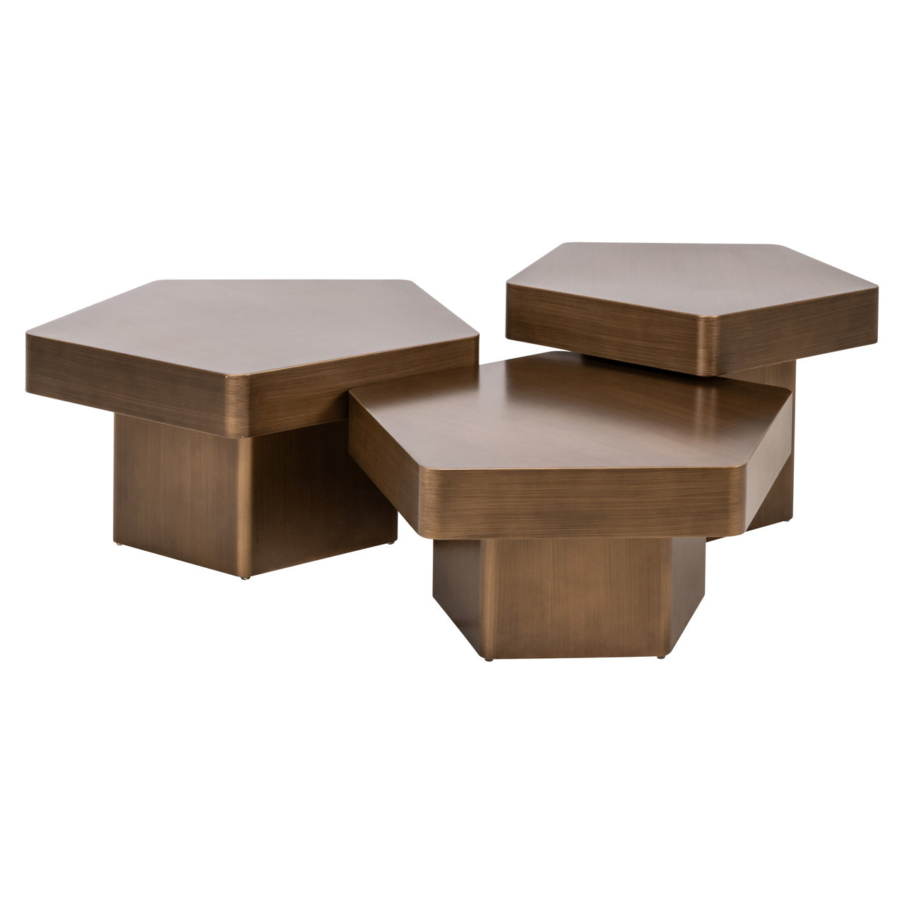 Richmond Interiors Hexa Coffee Table – Set of 3