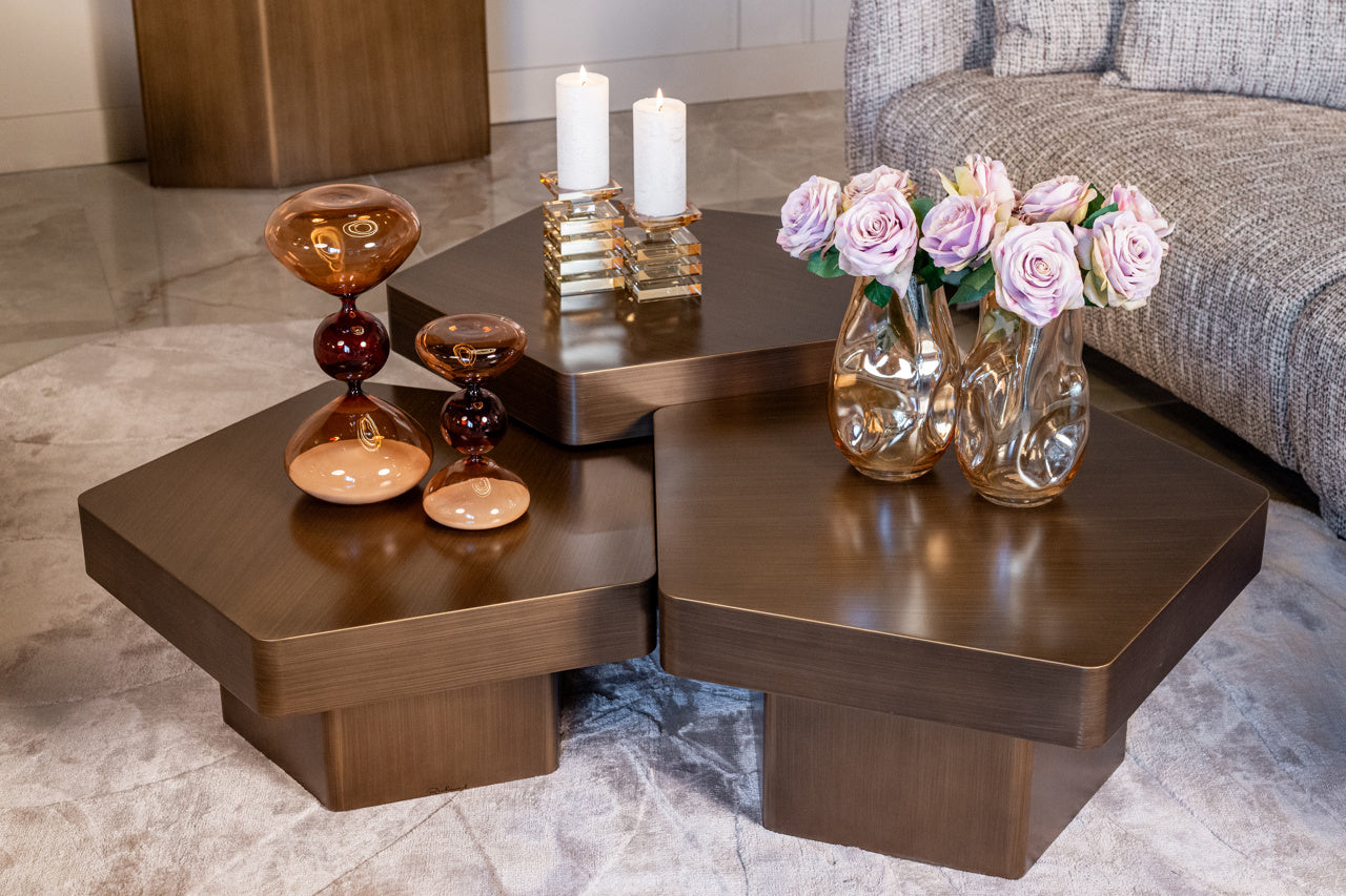 Richmond Interiors Hexa Coffee Table – Set of 3