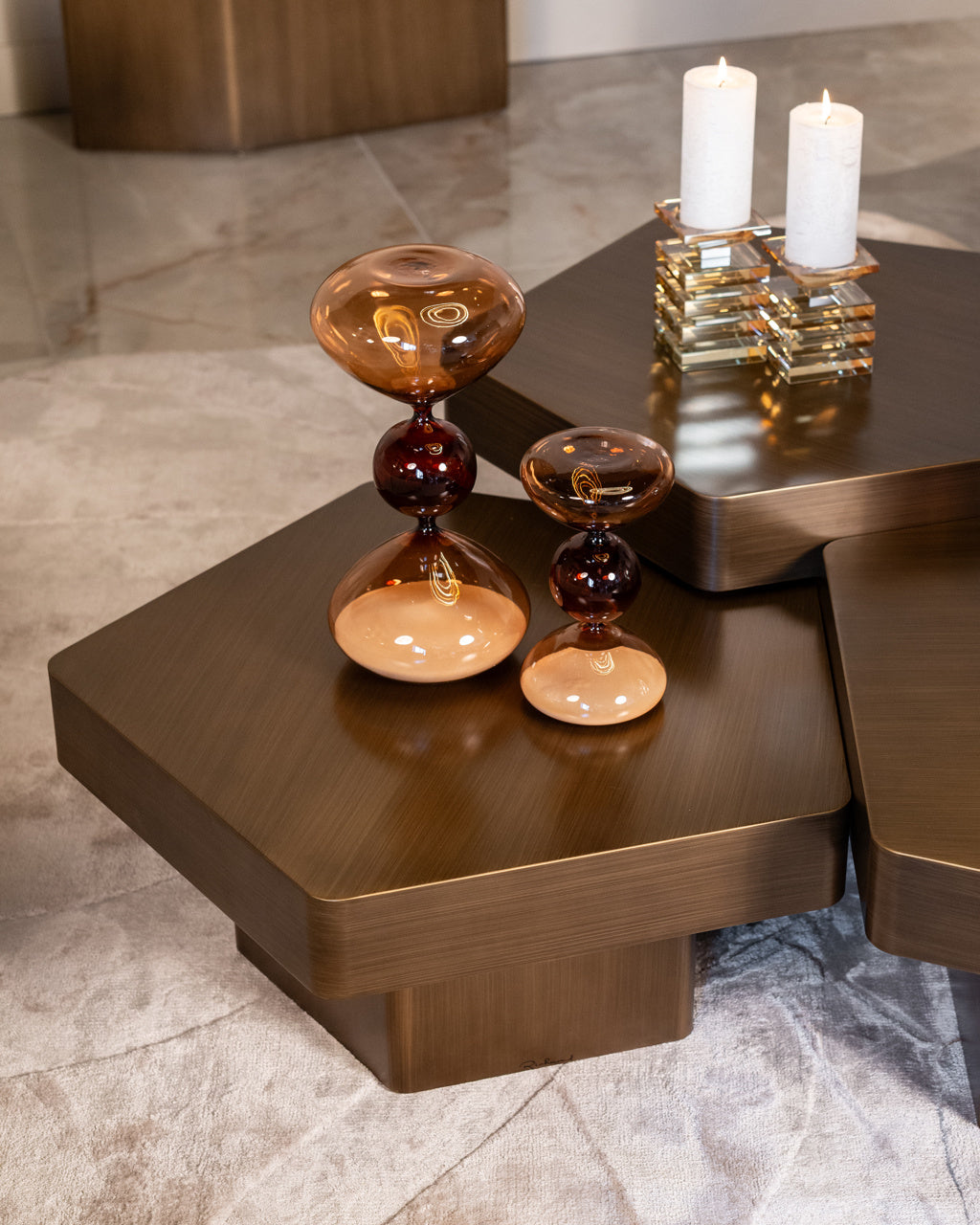 Richmond Interiors Hexa Coffee Table – Set of 3