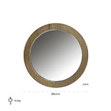 Richmond Interiors Ironville Round Mirror