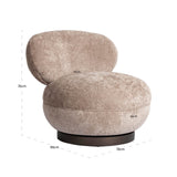 Richmond Interiors Jace Swivel Lounge Chair – Be Easy Sand