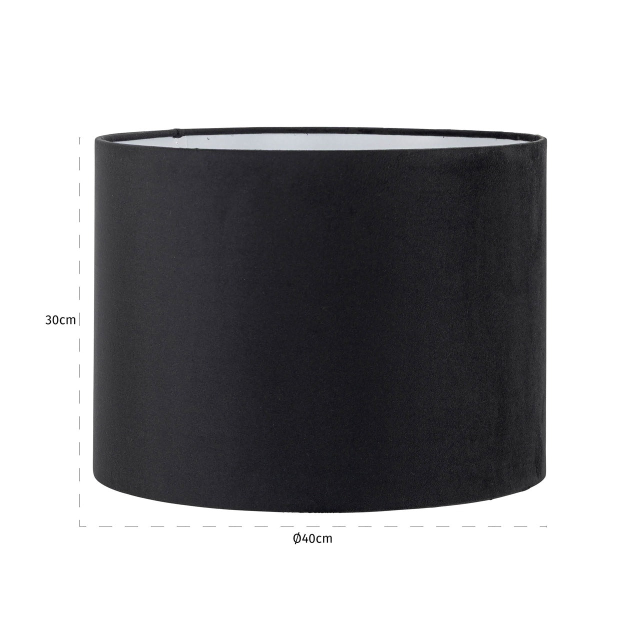 Richmond Interiors Jaylinn Lampshade – Black – 40cm