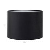Richmond Interiors Jaylinn Lampshade – Black – 40cm